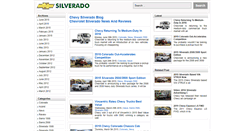 Desktop Screenshot of chevysilveradoblog.com