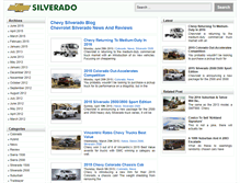 Tablet Screenshot of chevysilveradoblog.com